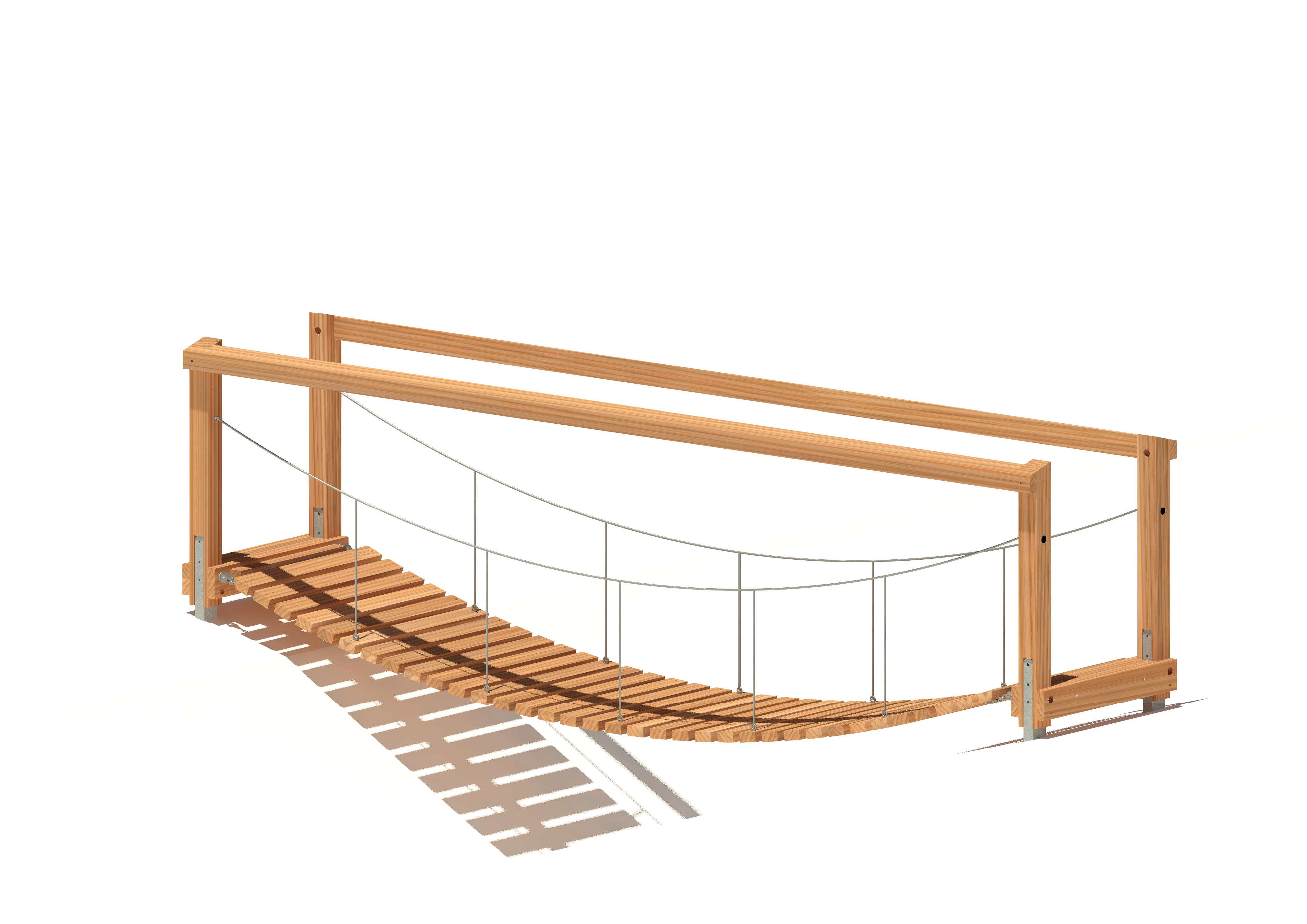Hängebrücke Isartal 261, Länge 500 cm Ansicht 3