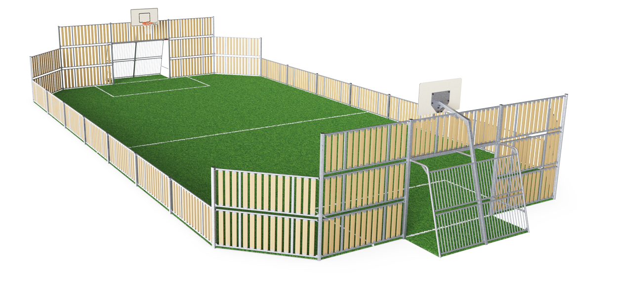 MUGA, 12 x 24 m, WPC FRE600103 Ansicht 2