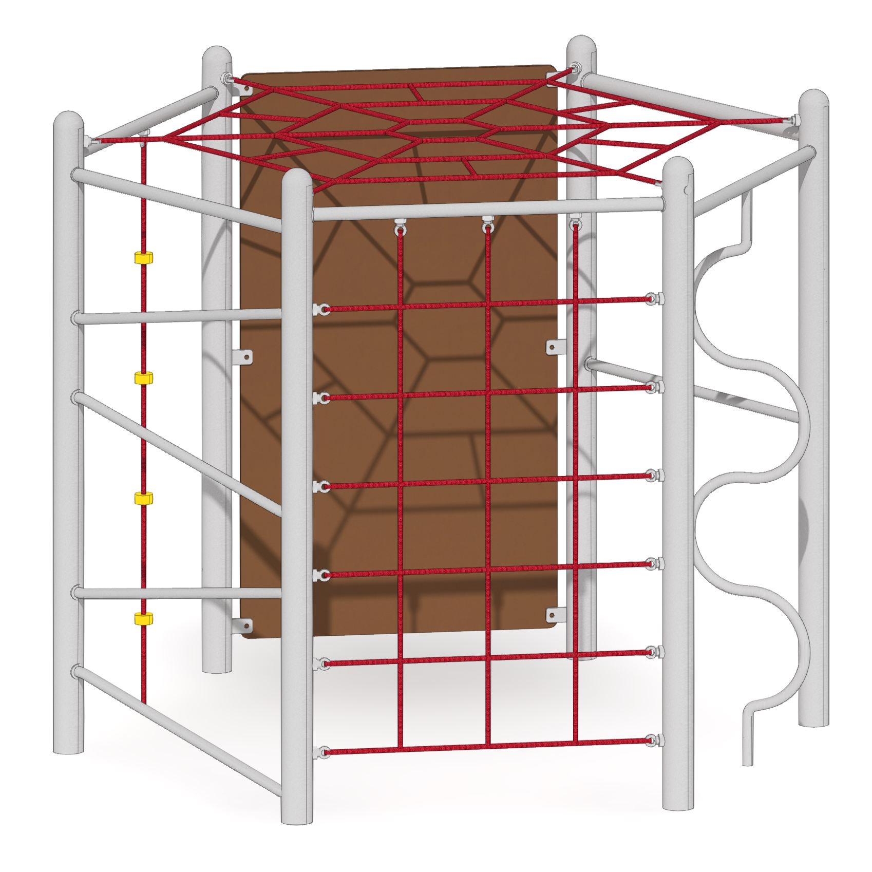 Sechseckanlage H200cm Dachnetz Ansicht 2