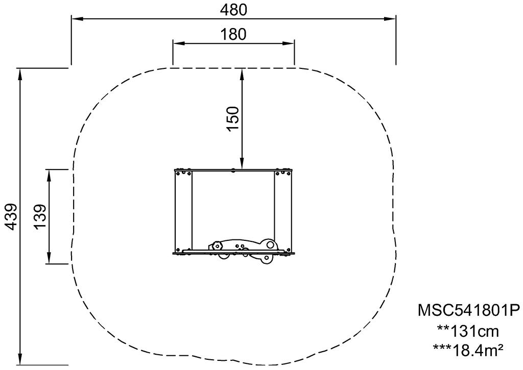 Sandkasten mit Fassade, 180 cm x 139 cm MSC541801 Ansicht 3