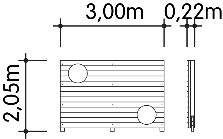 Torwand 3x2m Ansicht 4