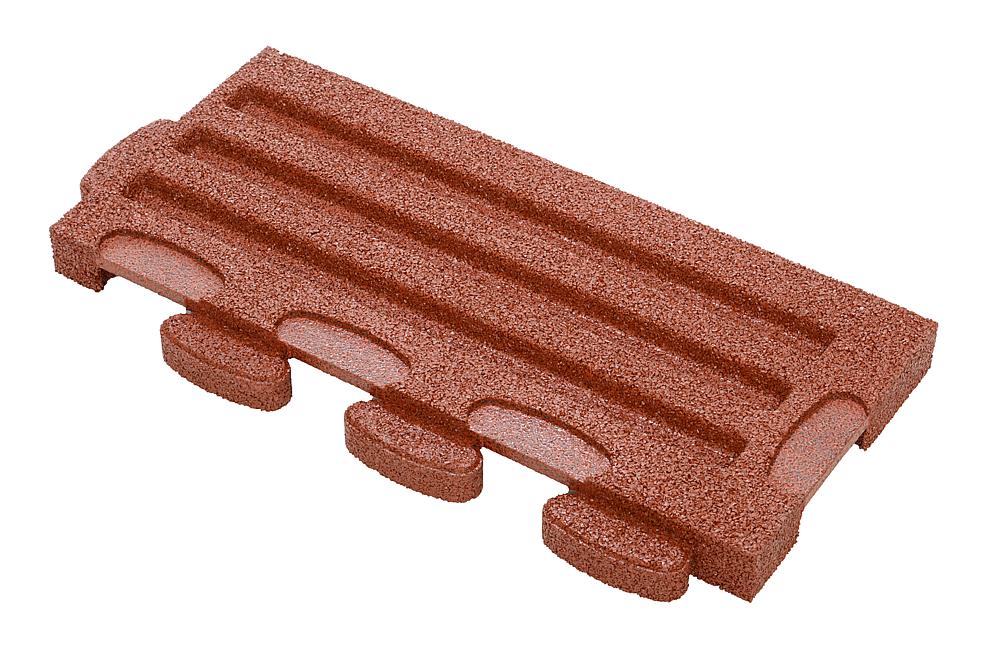 Puzzle Mat 3D Randplatte mit Zwischenelement 45 mm rotbraun Ansicht 5