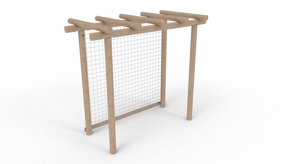 Pergola mit Drahtgitter Ansicht 2