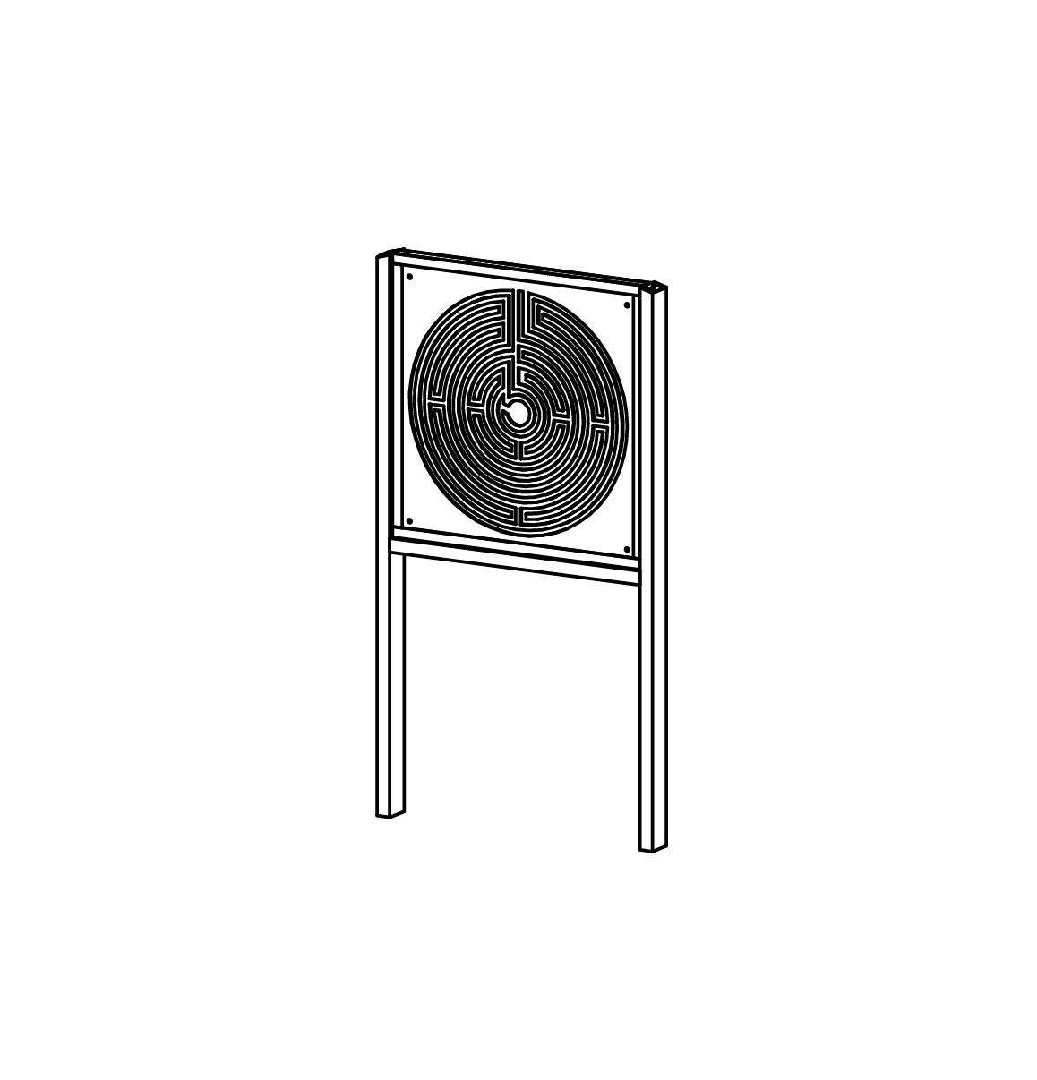 Fingerlabyrinth mit Standgestell Ansicht 2