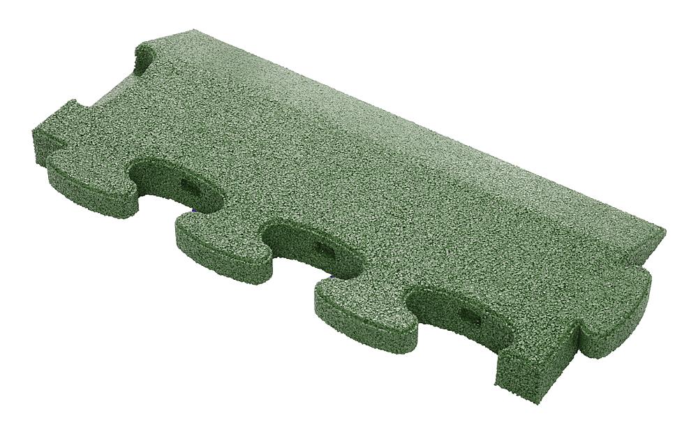 Puzzle Mat 3D Randplatte angeschrägt ohne Zwischenelement 45 mm grün Ansicht 4