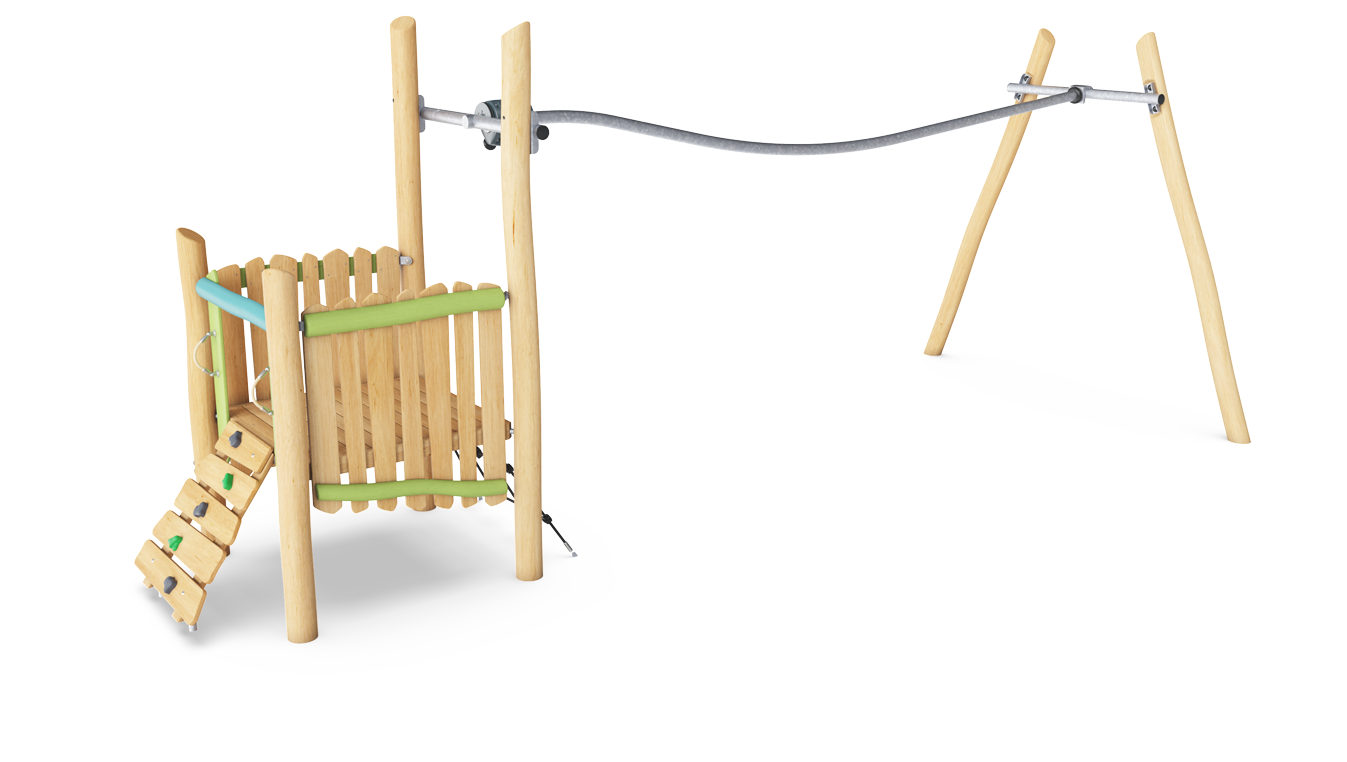Spielturm mit Schienenbahn NRO102701 Ansicht 2