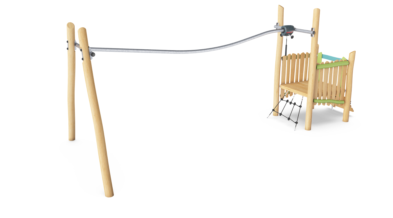 Spielturm mit Schienenbahn NRO102701 Ansicht 3