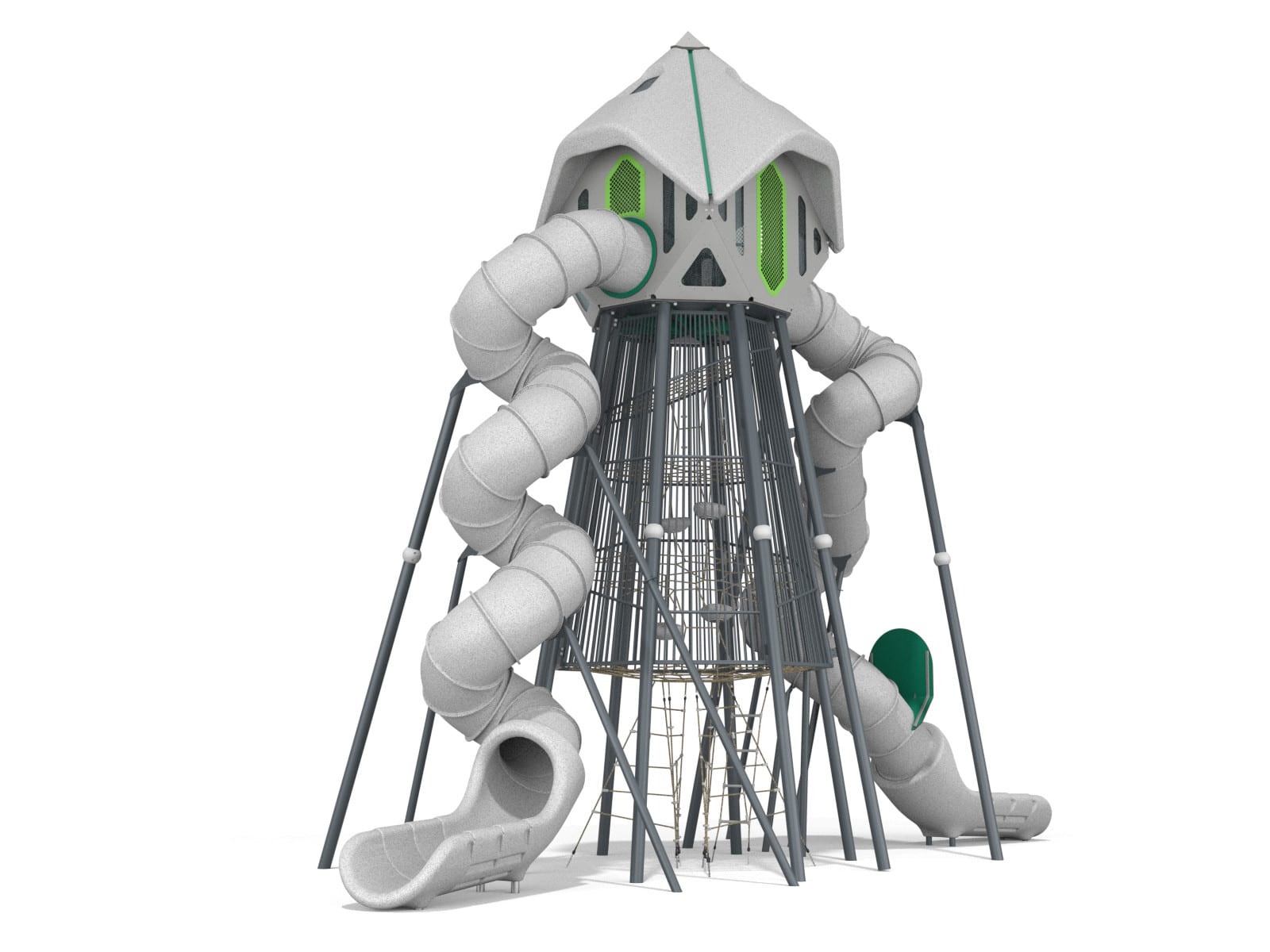 Recycling Hochturm für Spielplatz Ansicht 2