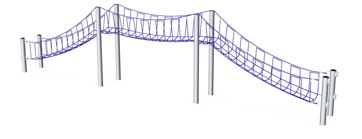Kleine Seilnetzbrücke, 12 m COR66120 Ansicht 3