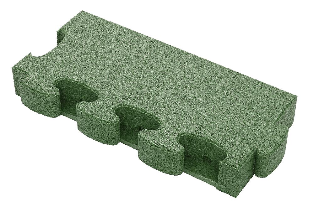 Puzzle Mat 3D Randplatte mit Zwischenelement 80 mm grün Ansicht 4