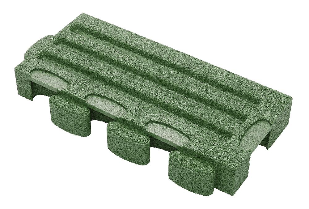 Puzzle Mat 3D Randplatte mit Zwischenelement 80 mm grün Ansicht 5