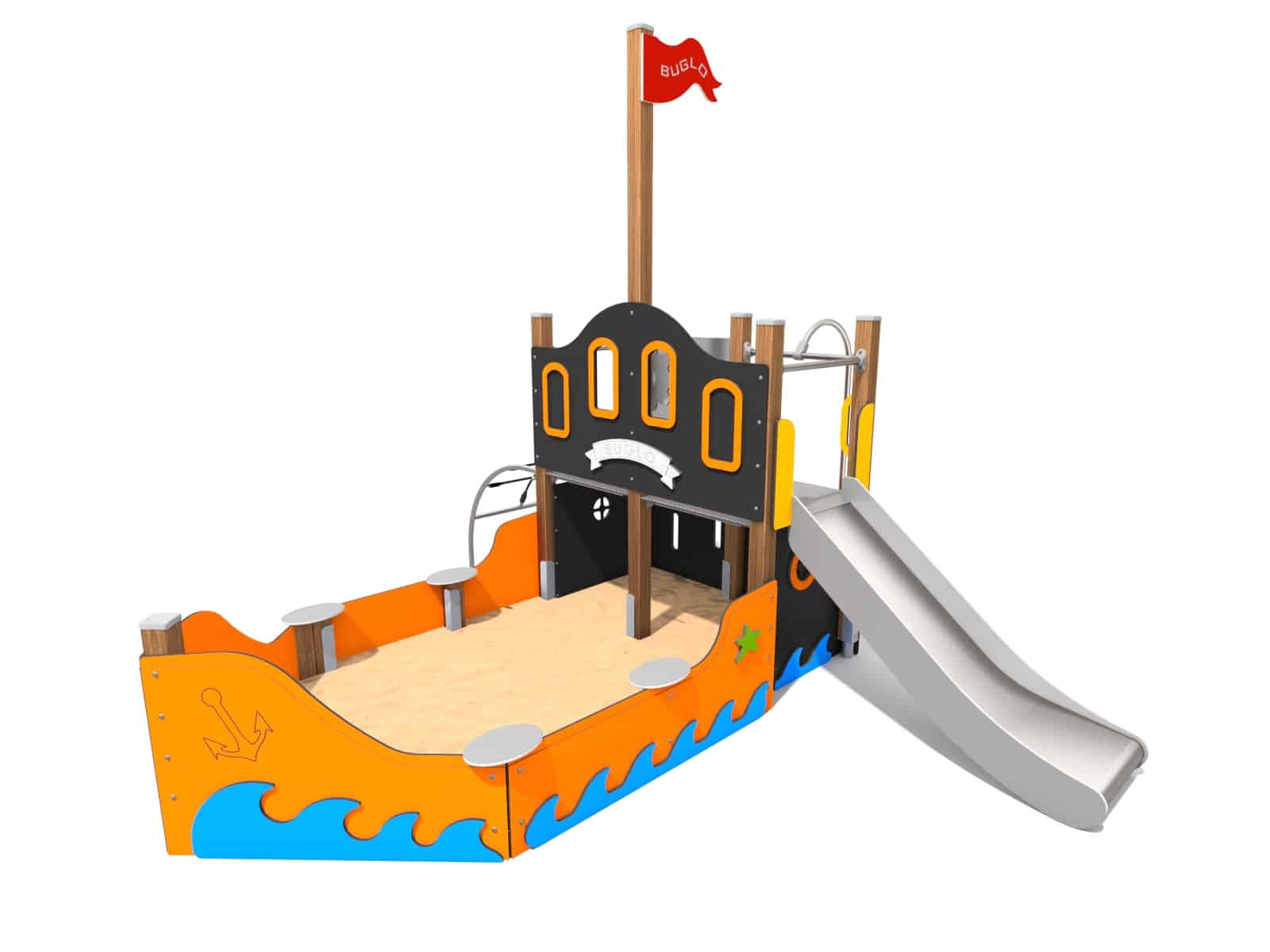 Sandspielschiff Augustus Ansicht 2