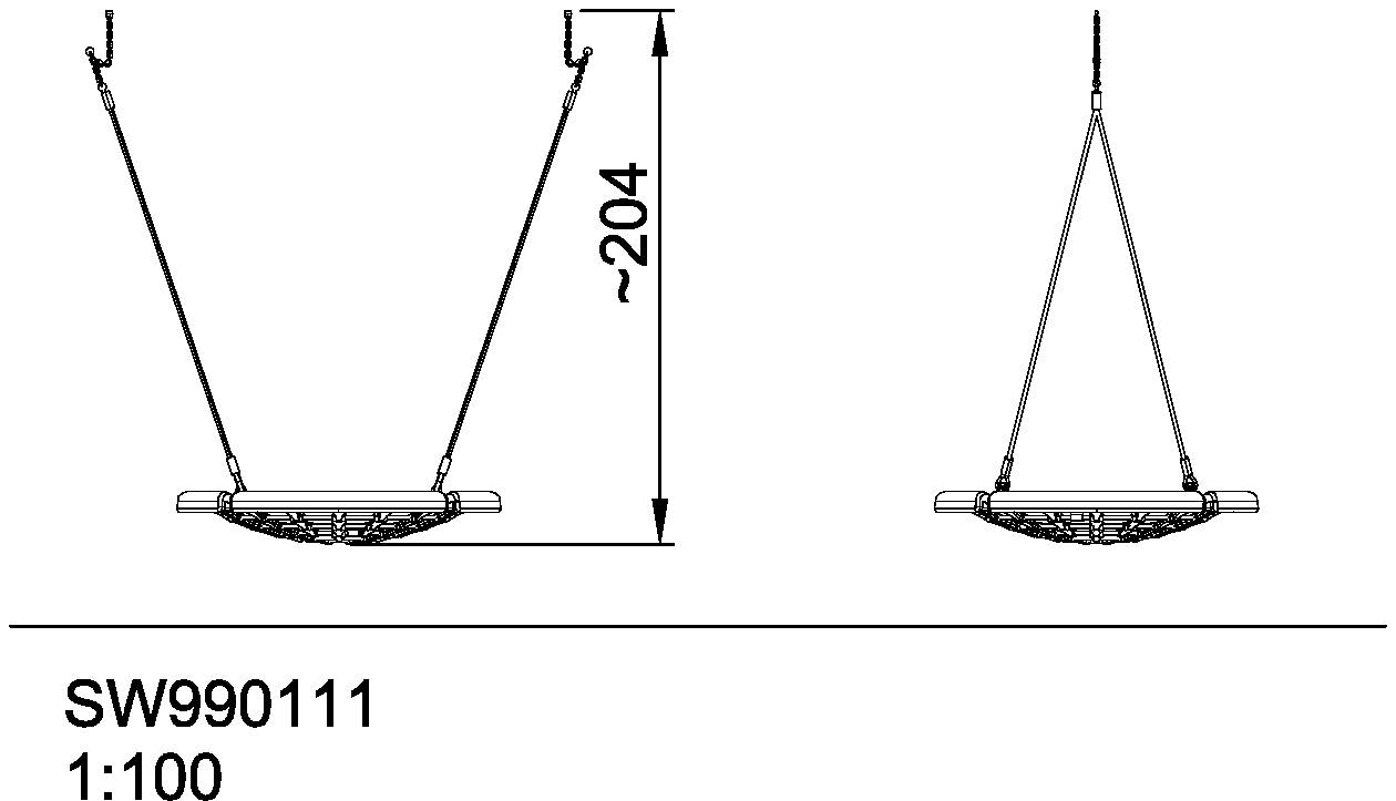 Seilnest Ø120 cm für Nestschaukel SW990111 Ansicht 4