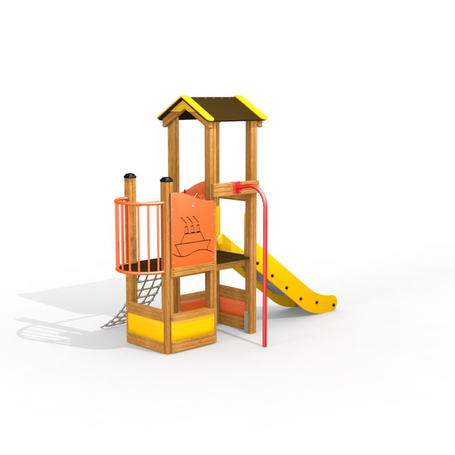 Dixie Spielturm mit Rutsche Ansicht 2