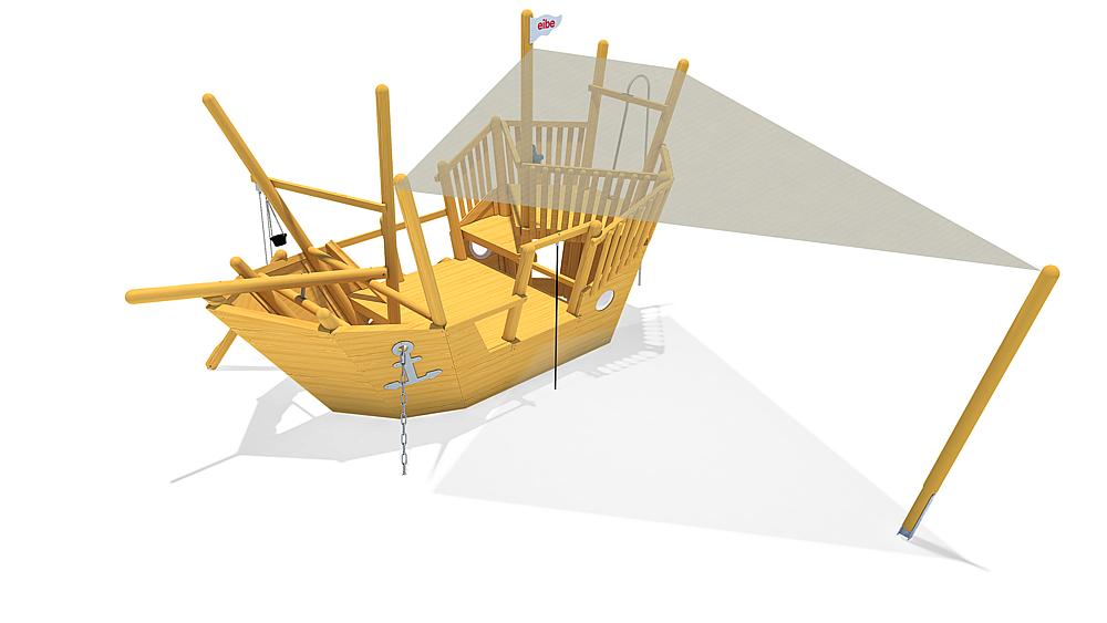 Sonnensegel Schiff Ansicht 6