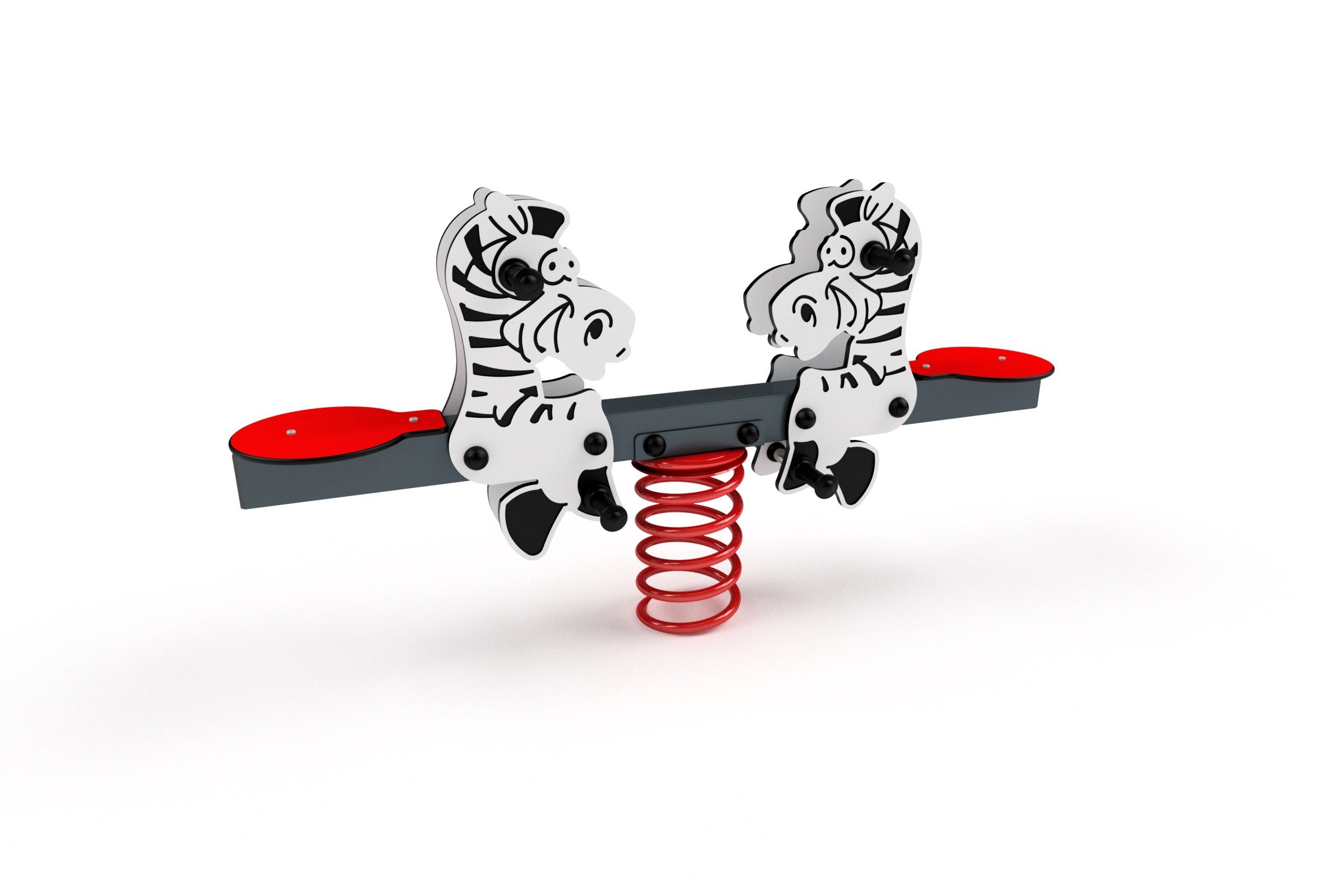 3424S Doppel-Federwippe - Zebra Ansicht 2