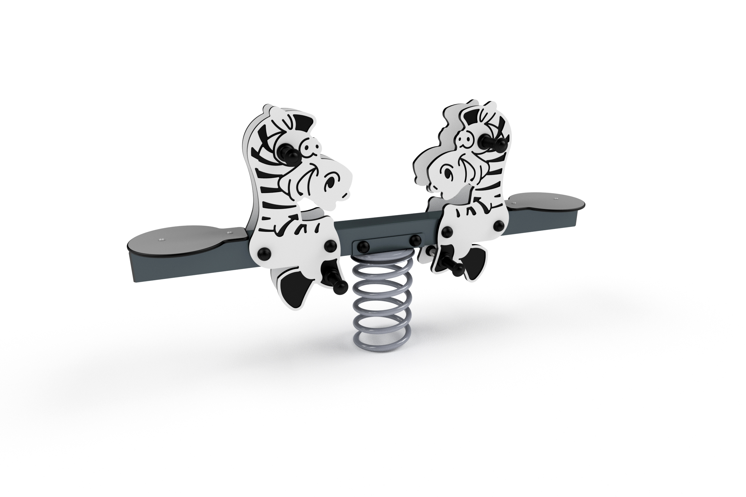 3424S Doppel-Federwippe - Zebra Ansicht 3