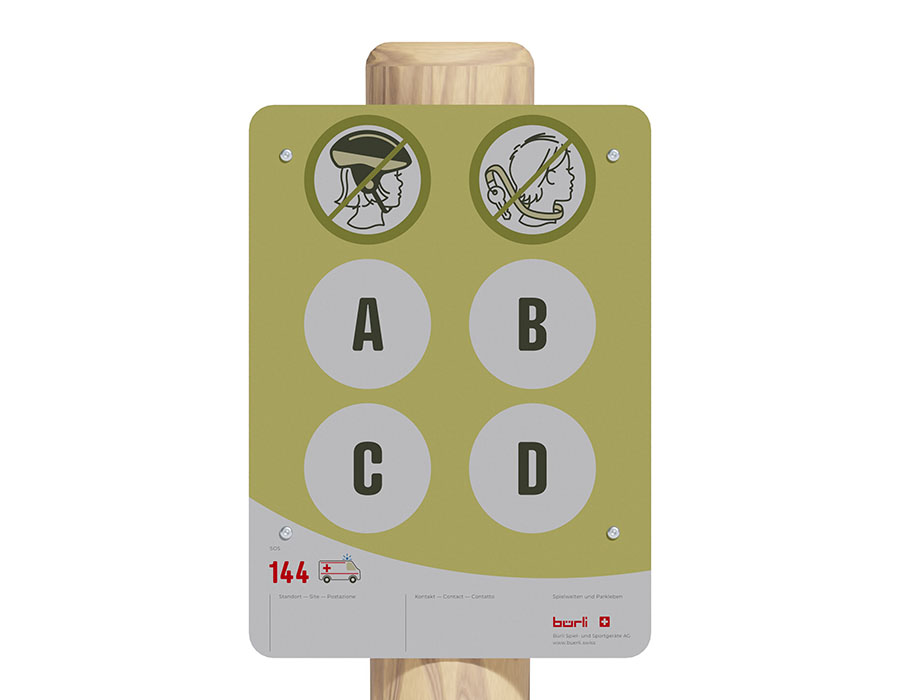 Spielplatztafel individuell Ansicht 2