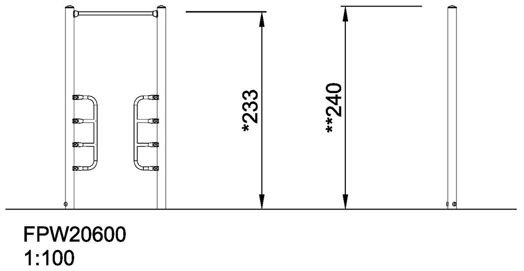Push Up- & Pull Up-Station FPW206 Ansicht 3
