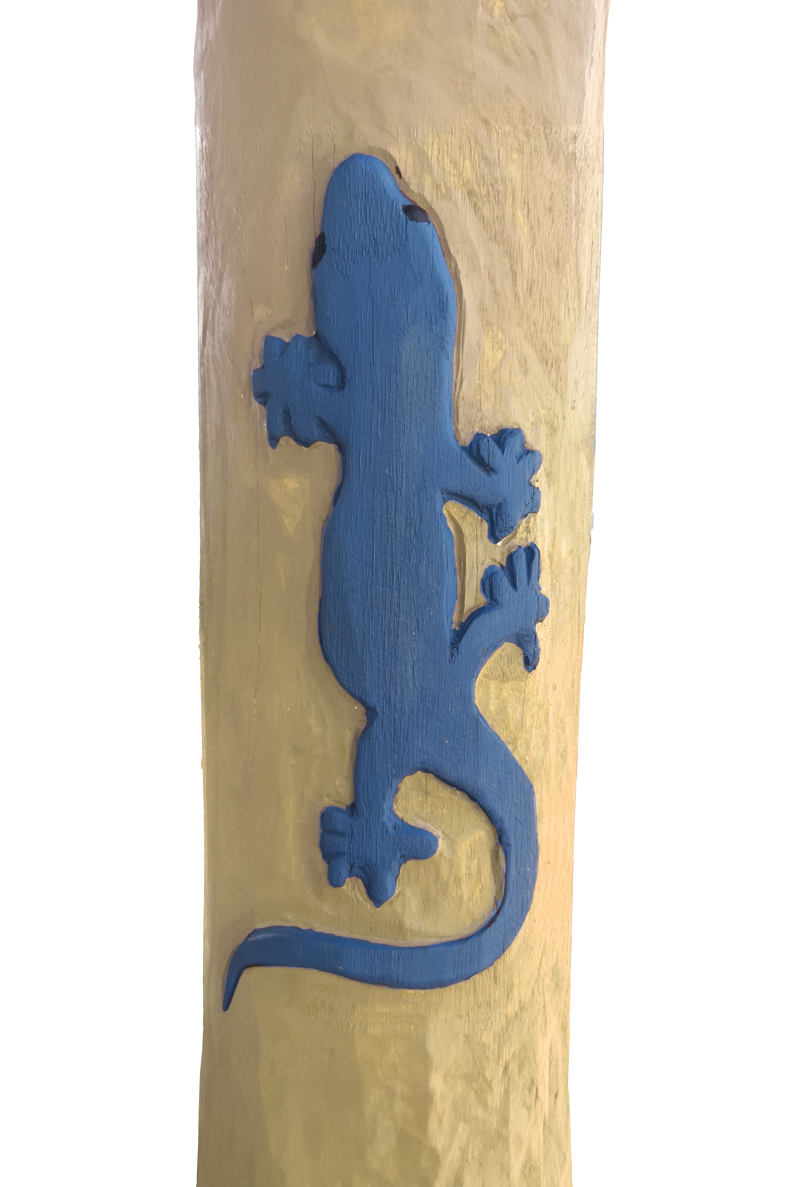 Pfostenmotiv Gecko blau - Ansicht 2
