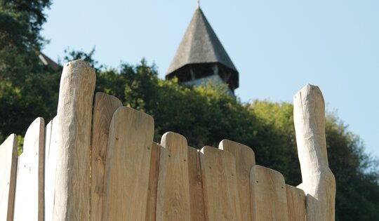 Burgturm M 150 mit Inox Rutsche Ansicht 3