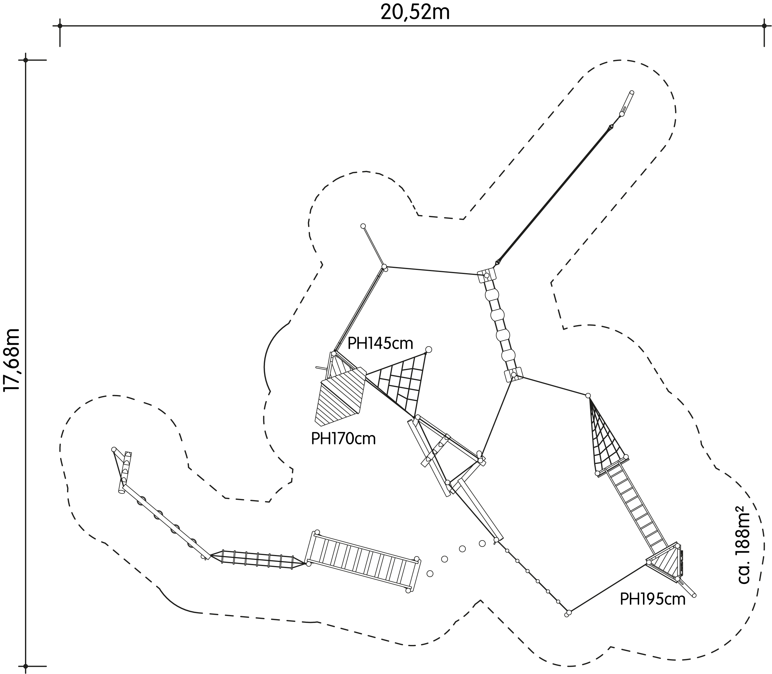Kletterwald Wagensass Ansicht 6