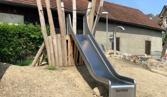 bimbo Anbaurutsche inox H 150 cm Ansicht 3