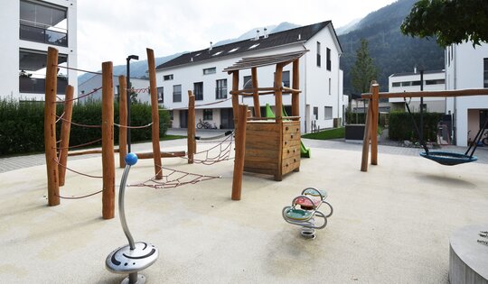 Jägerturm Kletterlandschaft 4 mit Pultdach Ansicht 4