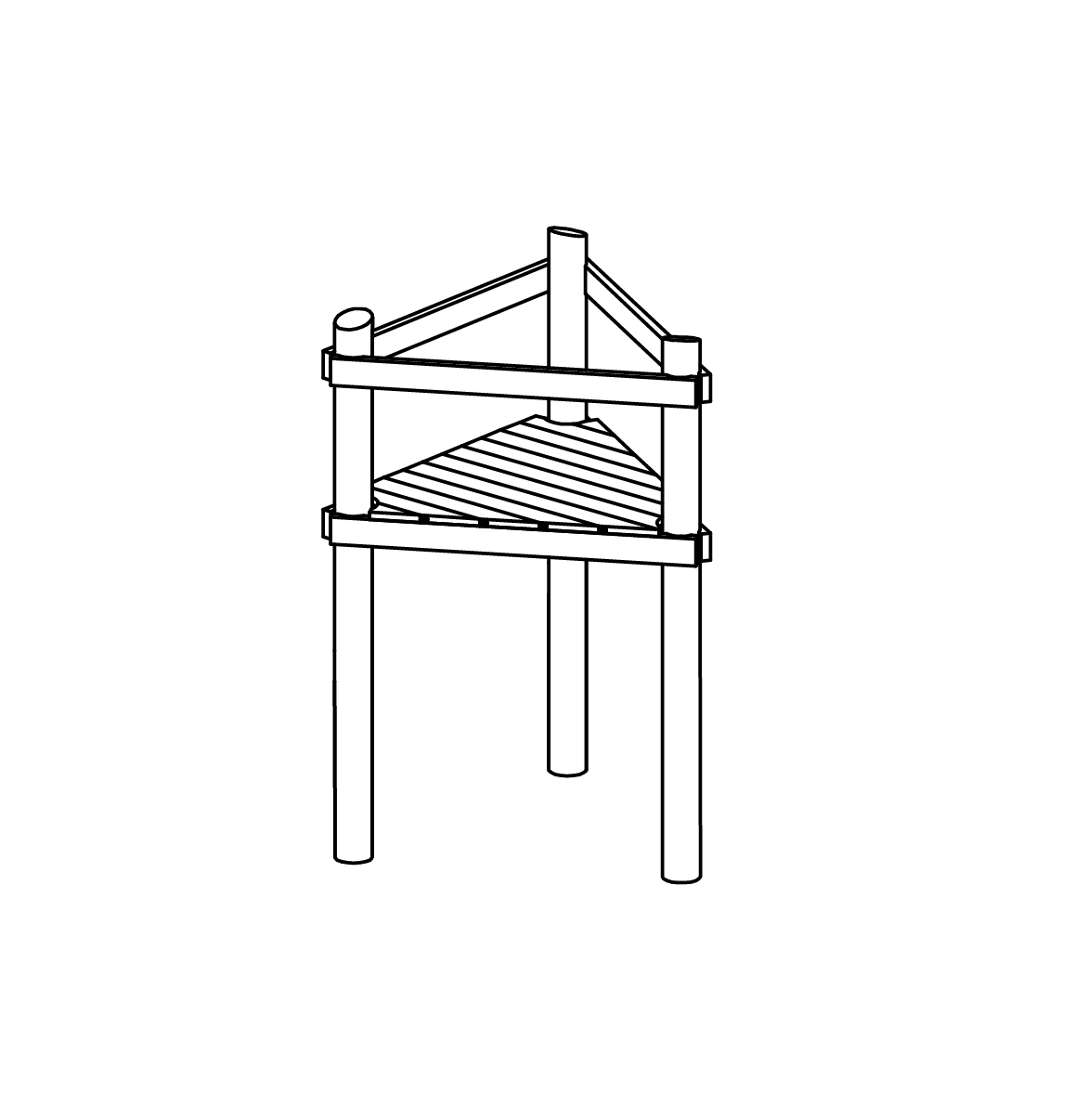 Dreieckplattform Ansicht 2