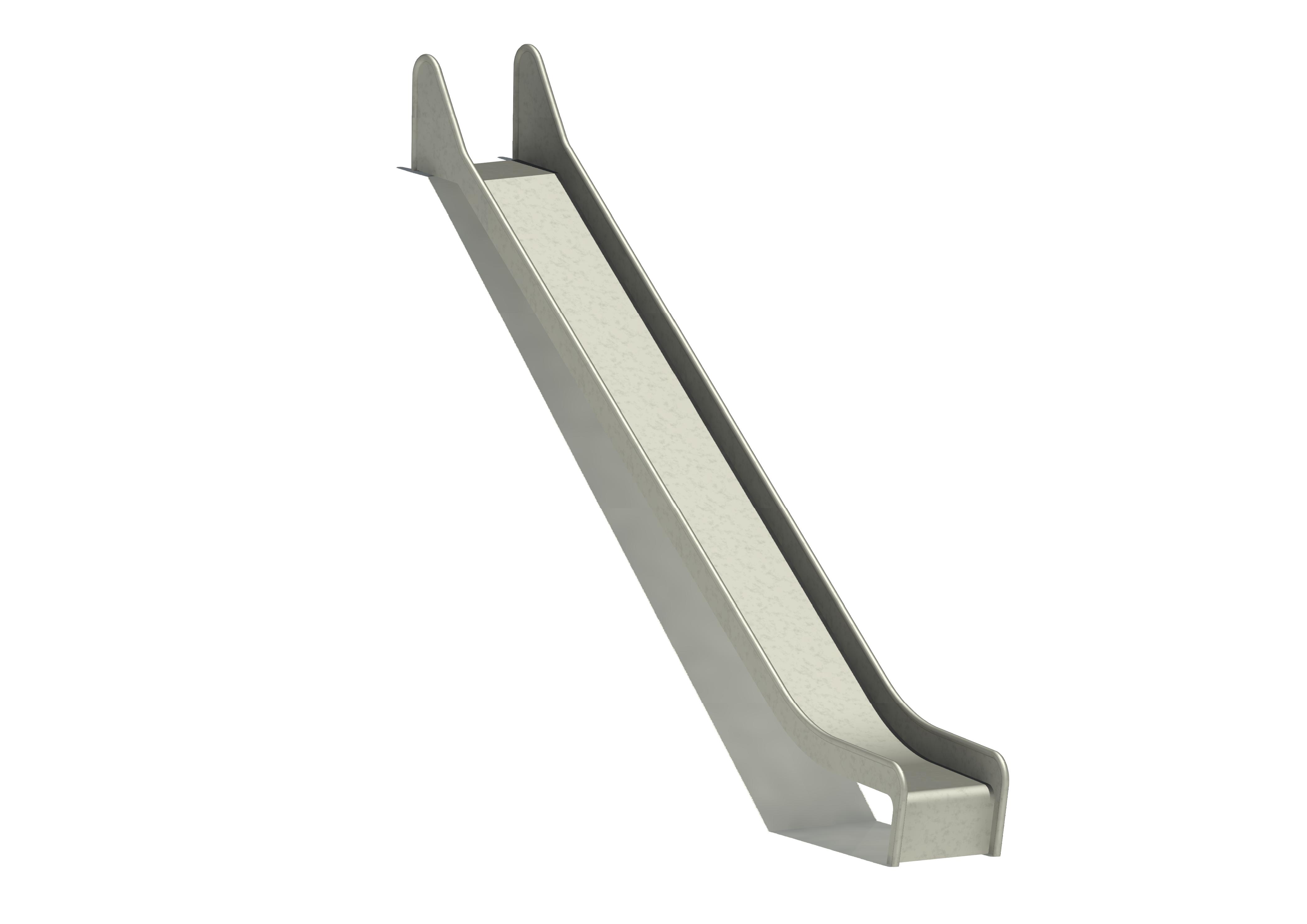 Hangrutschbahn Edelstahl, ABH 240 cm, Breite 50 cm Ansicht 2