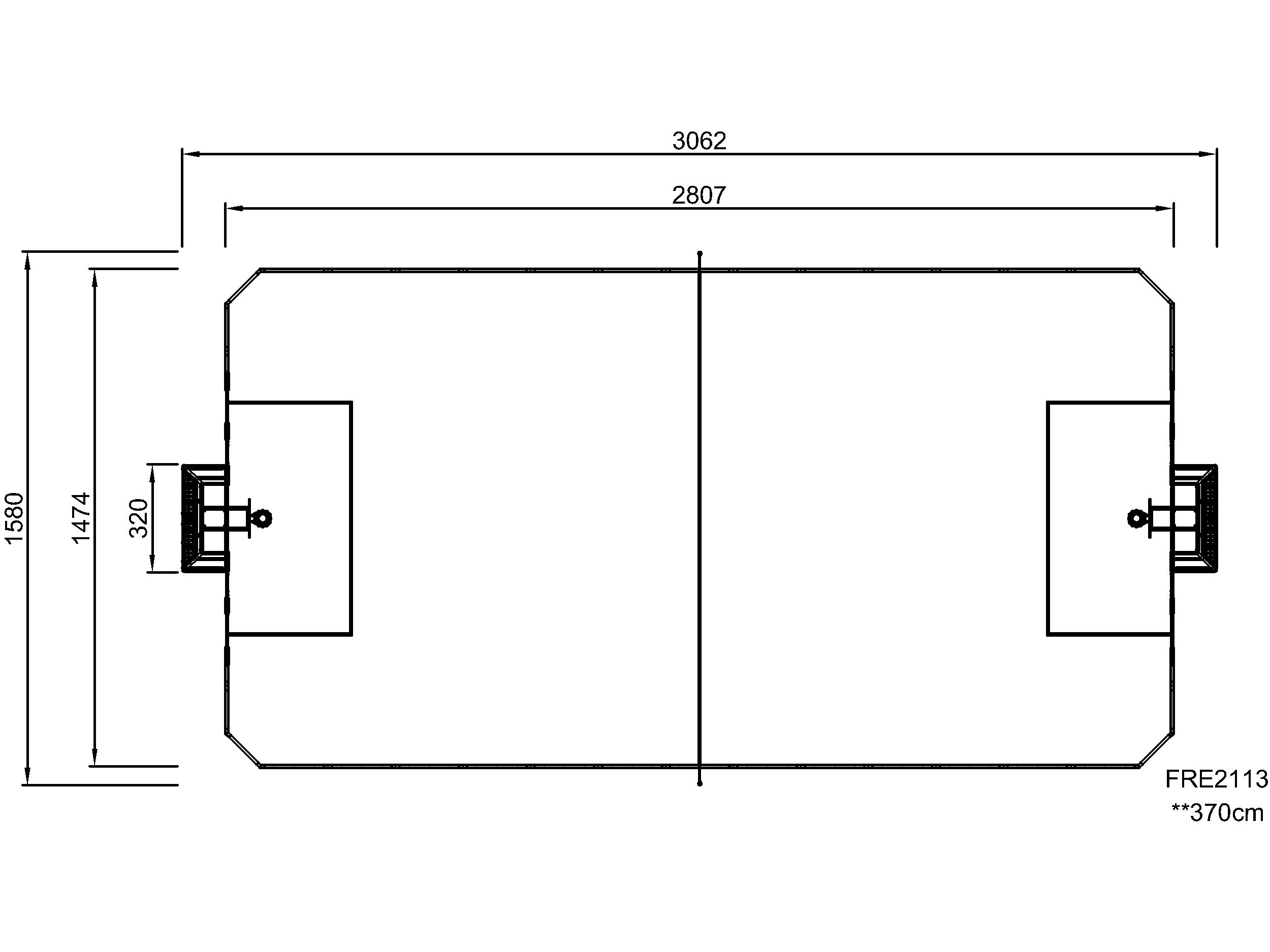 Cosmos Multisportanlage 15 x 30 m FRE2113 Ansicht 5