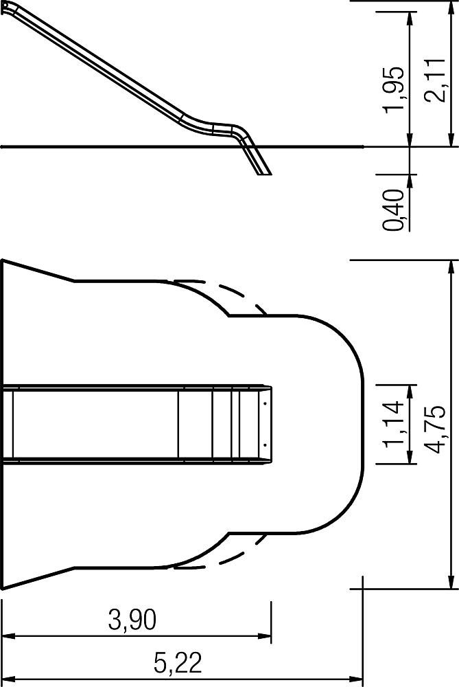 Anbaurutsche breit PH 195 cm Ansicht 3