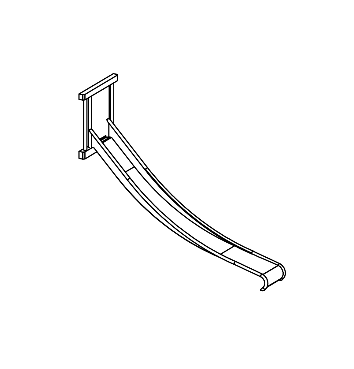 Edelstahlrutsche Ansicht 2