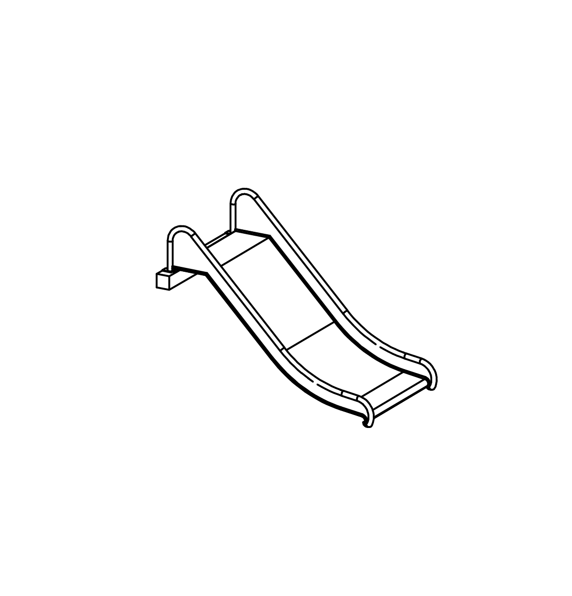 Edelstahlrutsche Ansicht 2