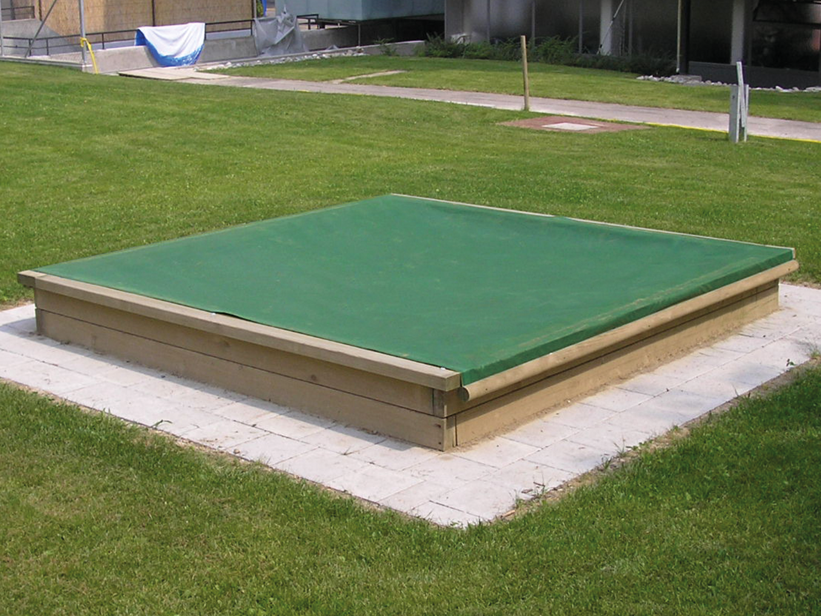Sandkasten-Schutznetz grün, passend zu Sandkasten 150 × 150 cm, Kinderland Neeser