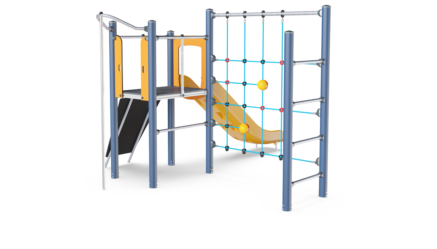Spielturm mit Netz PCM100321 Ansicht 2