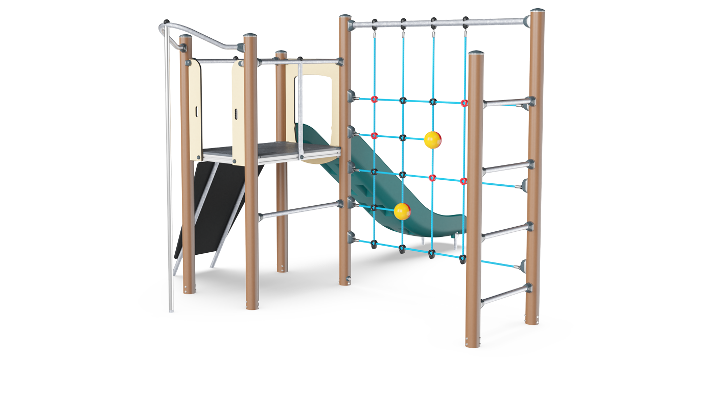 Spielturm mit Netz PCM100321 Ansicht 3