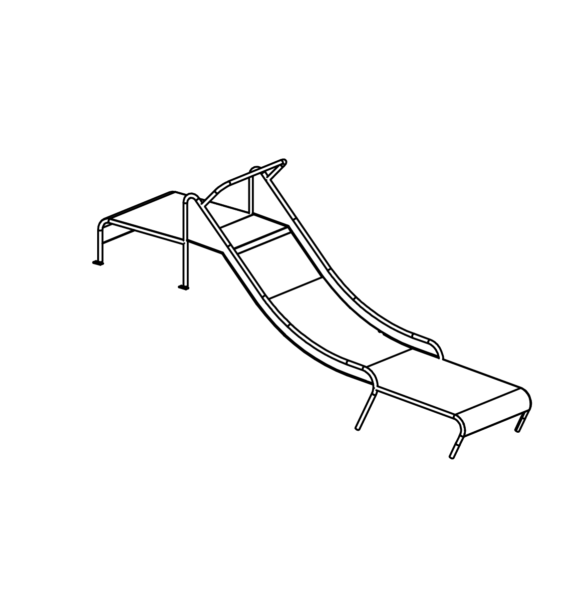 Edelstahlrutsche Ansicht 2