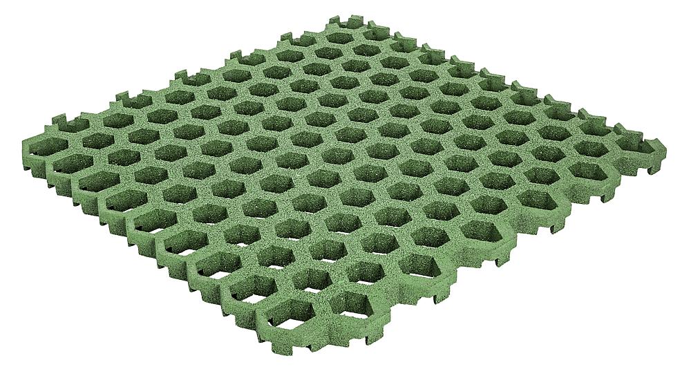 Rasengitterplatte Hexagon 45 mm grün, Fallhöhe bis 200 cm Ansicht 4