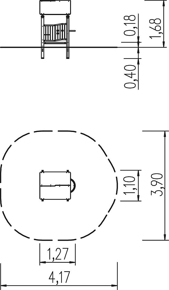 Krippe Spielhaus M51 Ansicht 5