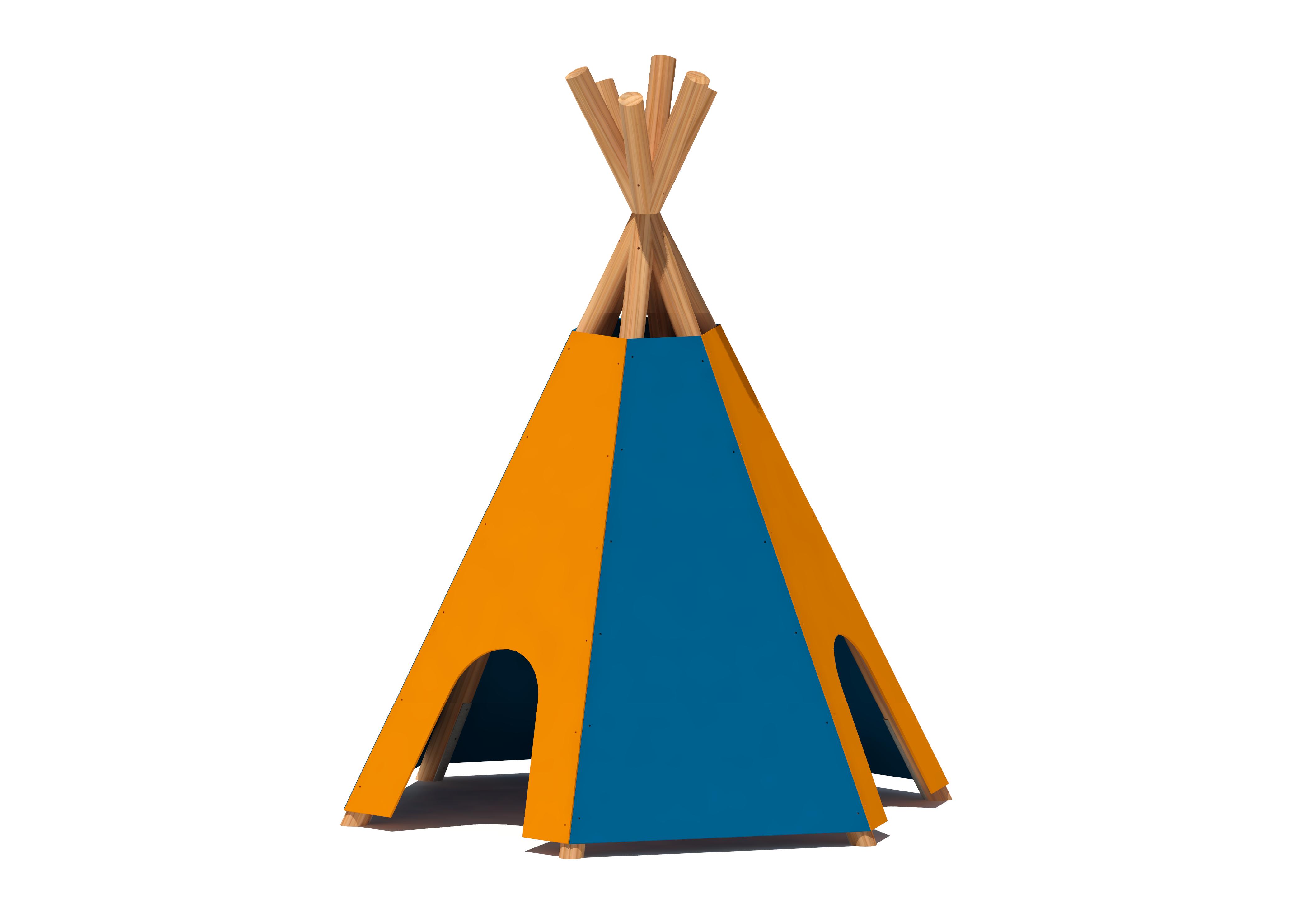 Indianerzelt Tipi 1850 Ansicht 2
