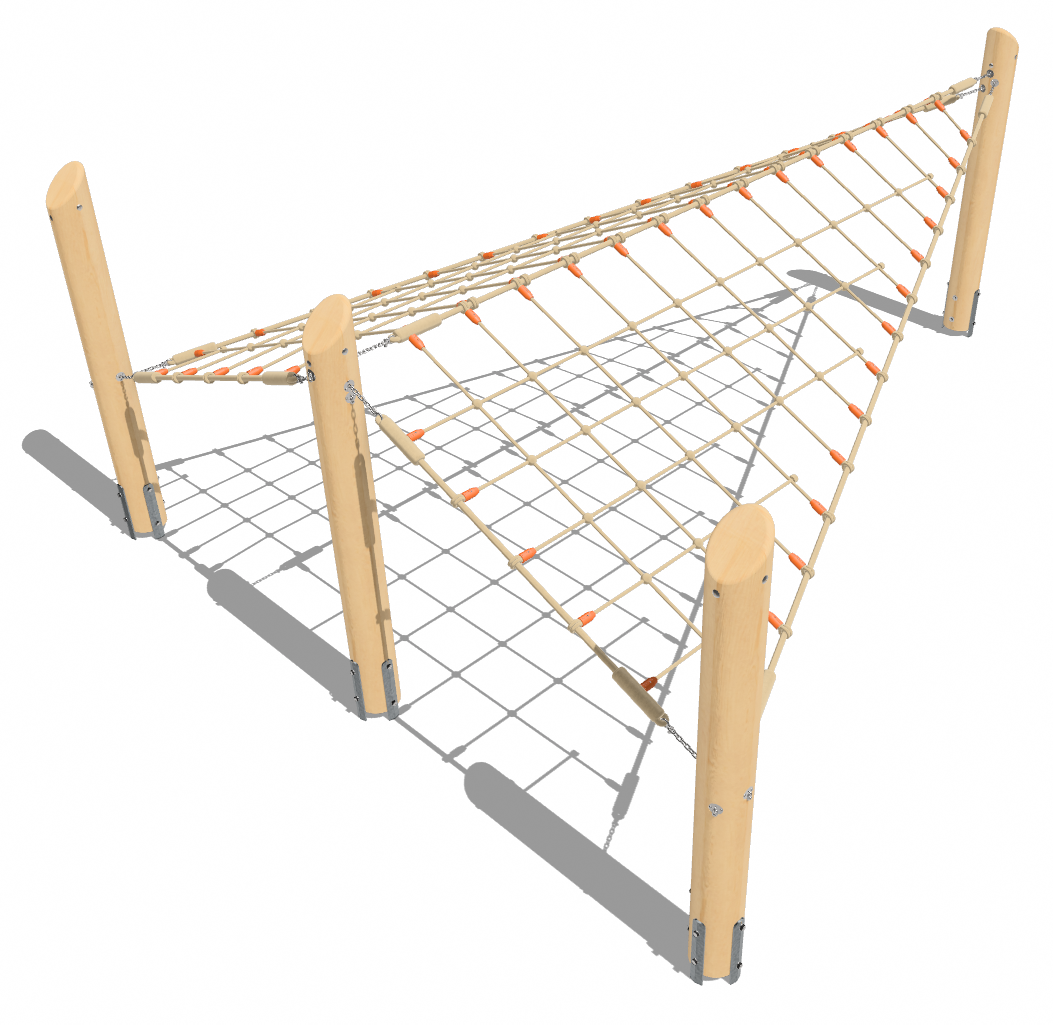 Kletternetz zeltförmig Ansicht 4