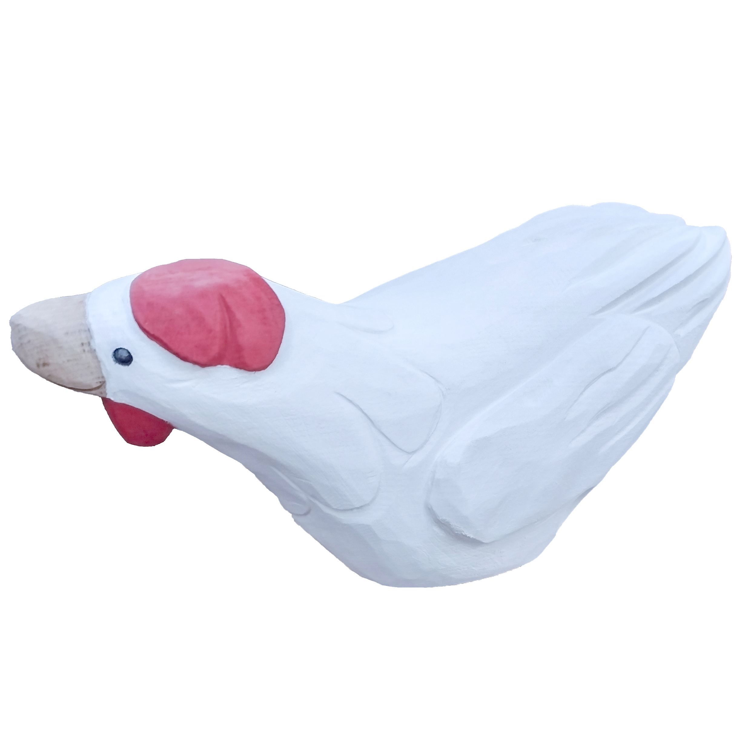 Pfostenkopf/Schnitzfigur Huhn - Ansicht 2