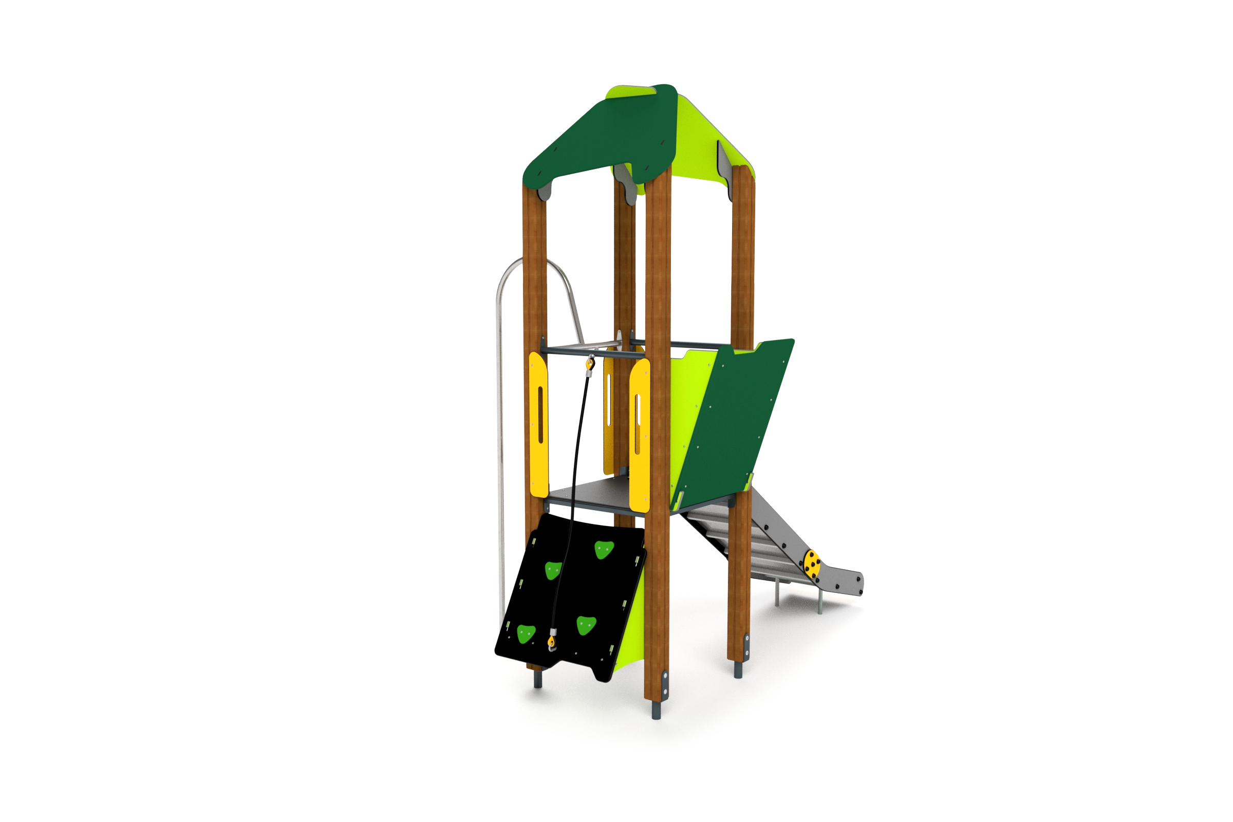 10009 Kletterturm mit Kletterwand Ansicht 3