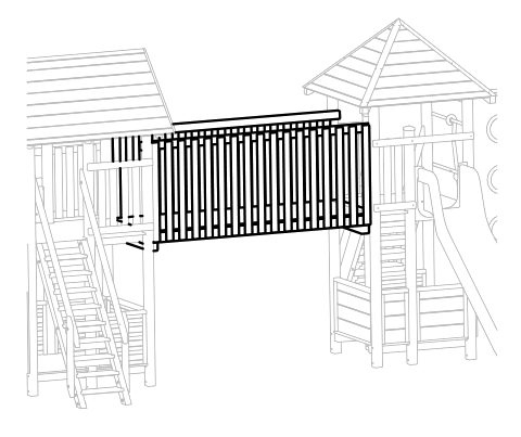 Holzsteg aus Fichte Ansicht 3
