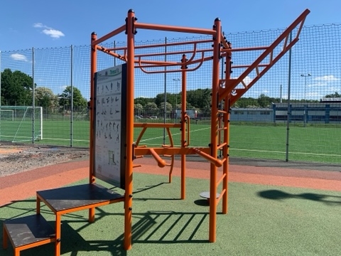 Sechseck-Trainingsset mit Treppe Ansicht 4