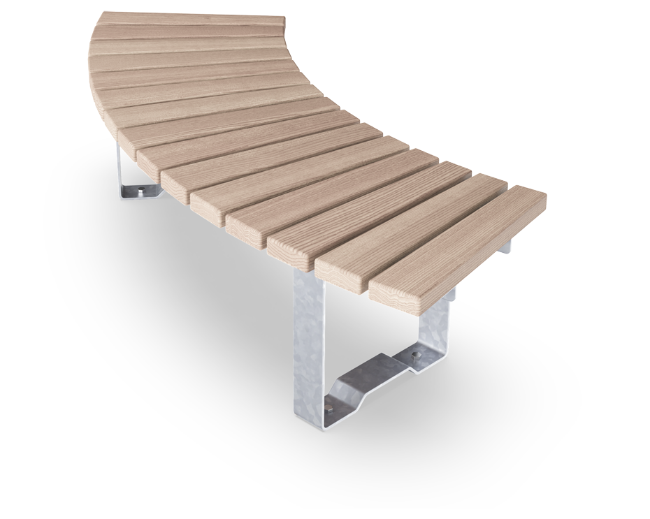 Rumba Bank, gebogen 60° PAR1005 Ansicht 3