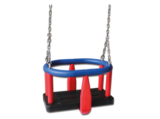Kleinkinderschaukel mit Edelstahlketten Ansicht 3