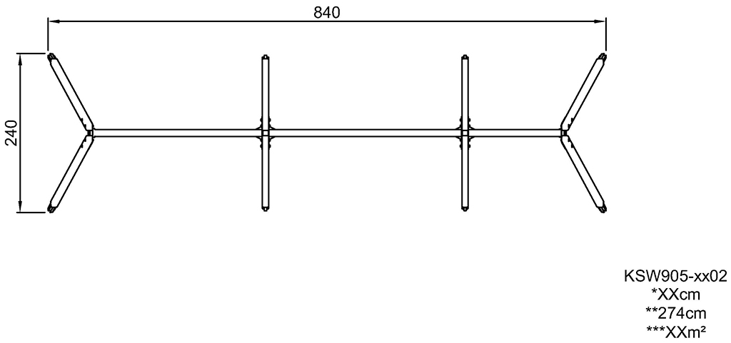 A-Rahmen Schaukel für 5 Sitze KSW905 Ansicht 4