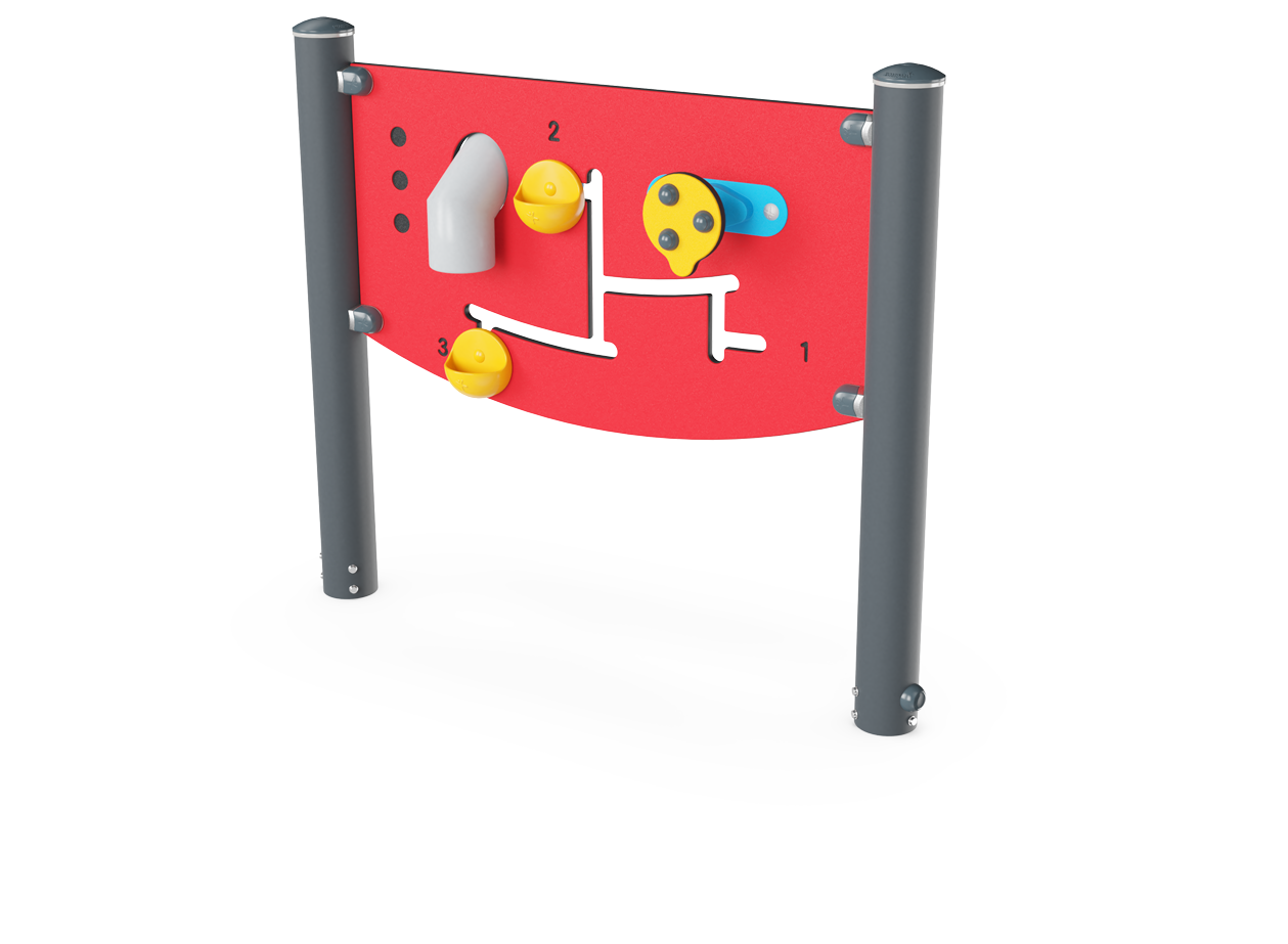 KOMPAN Spielwand hoch Kreativ Ansicht 3